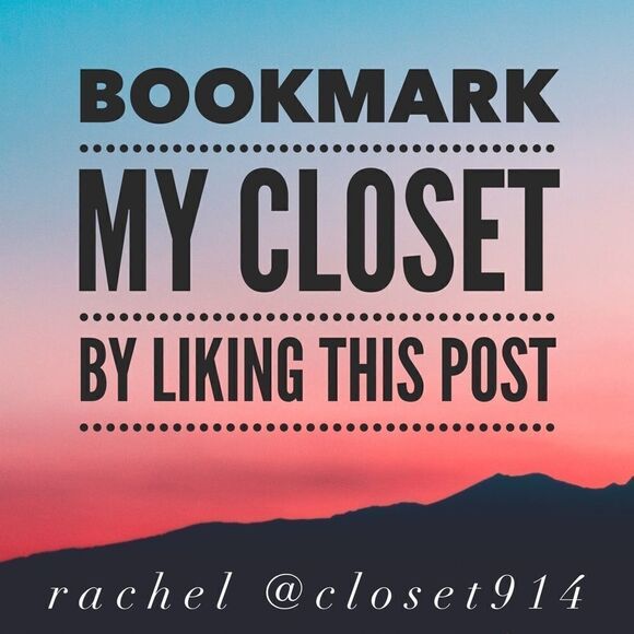 ❤️ LIKE THIS POST TO BOOKMARK MY CLOSET❤️ - Picture 1 of 1